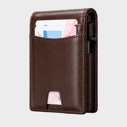Leather RFID Pop-Up Wallet